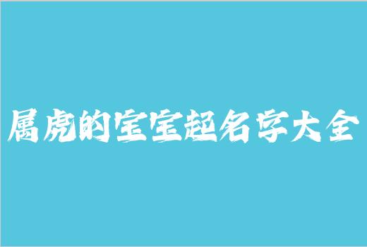 属虎的宝宝起名字大全