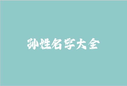 孙姓名字大全